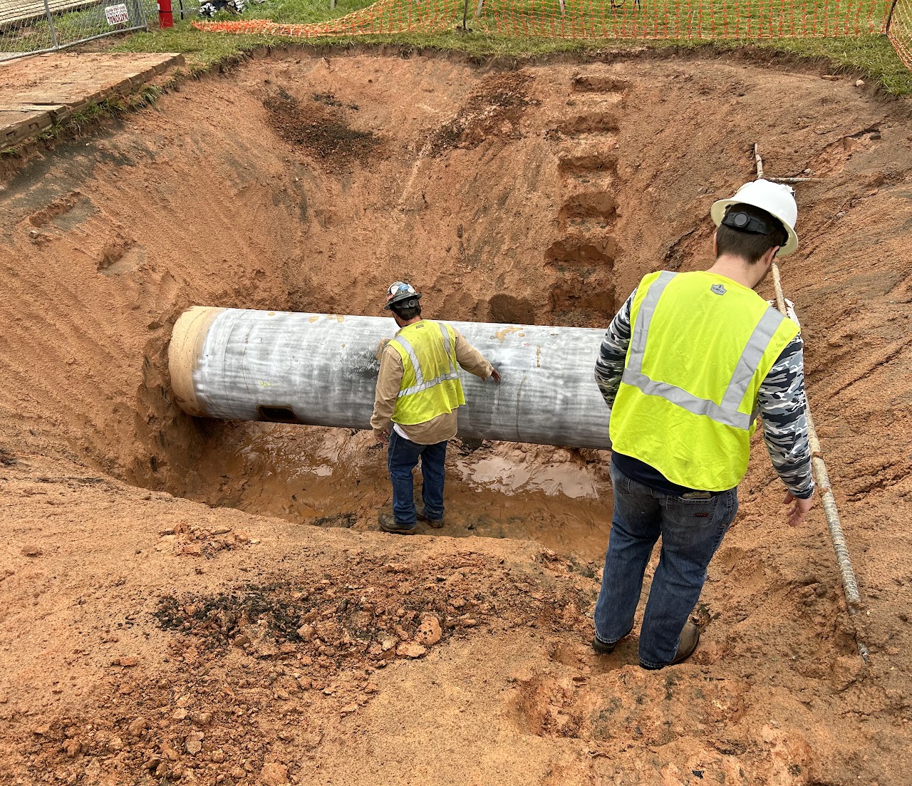 Cathodic protection equipment on ROW
